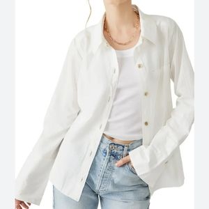 Free People MacKenzie Button Down Shirt